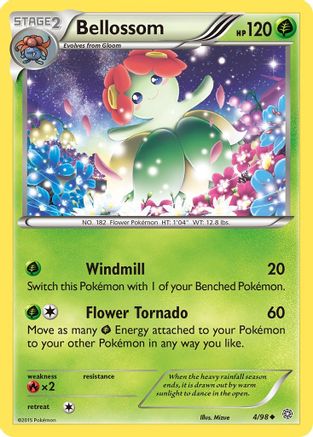 Bellossom 004 - Reverse Holofoil XY Ancient Origins - Uncommon