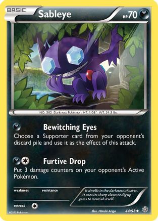 Sableye 044 - Reverse Holofoil XY Ancient Origins - Uncommon