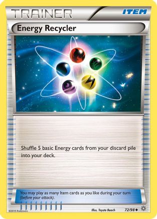 Energy Recycler 072 - Reverse Holofoil XY Ancient Origins - Uncommon