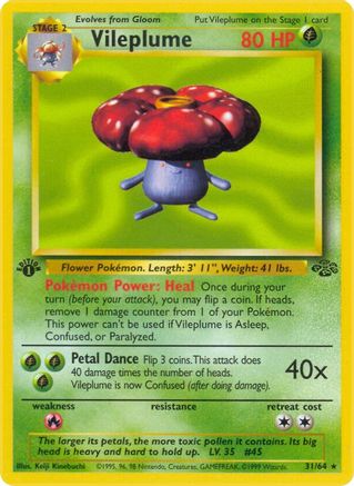 Vileplume (31) (31) 031 - 1st Edition Jungle - Rare