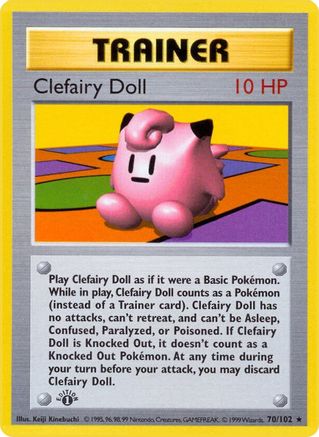 Clefairy Doll - 1st Edition Base Set Shadowless - Rare