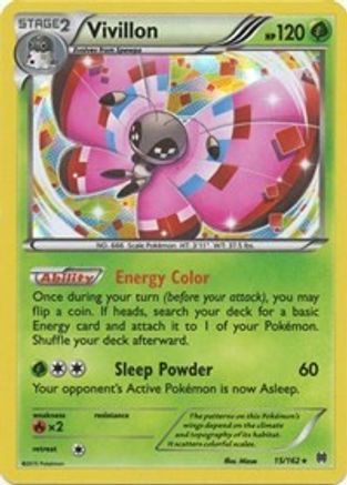 Vivillon 015 - Holofoil XY BREAKthrough - Holo Rare