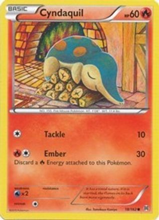 Cyndaquil 018 - Reverse Holofoil XY BREAKthrough - Common