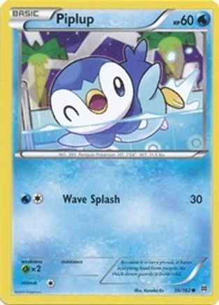 Piplup 036 - Reverse Holofoil XY BREAKthrough - Common