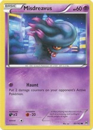 Misdreavus 065 - Reverse Holofoil XY BREAKthrough - Common