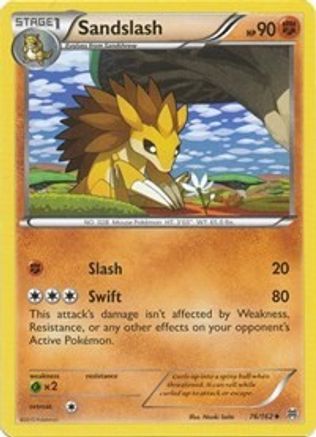 Sandslash 076 - Reverse Holofoil XY BREAKthrough - Uncommon