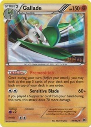 Gallade 084 - Reverse Holofoil XY BREAKthrough - Holo Rare