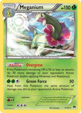 Meganium 003 - Holofoil XY BREAKpoint - Holo Rare