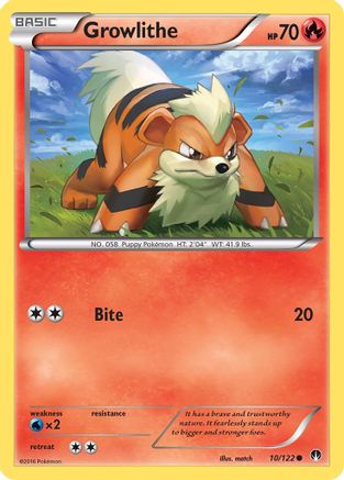 Growlithe 010 XY BREAKpoint - Common