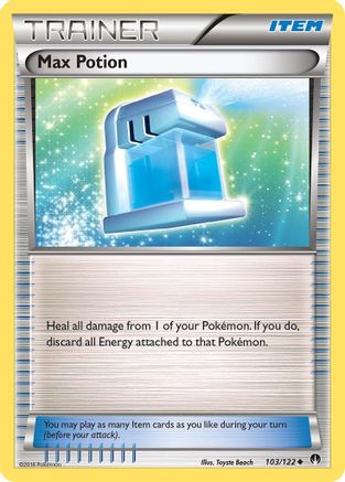 Max Potion 103 - Reverse Holofoil XY BREAKpoint - Uncommon