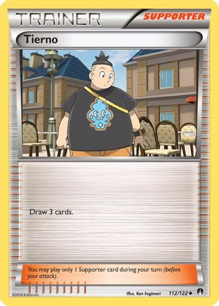 Tierno 112 - Reverse Holofoil XY BREAKpoint - Uncommon