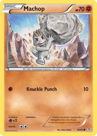 Machop 040 - Reverse Holofoil Generations - Common