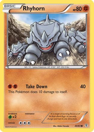 Rhyhorn Generations - Common
