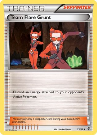 Team Flare Grunt 073 - Reverse Holofoil Generations - Uncommon