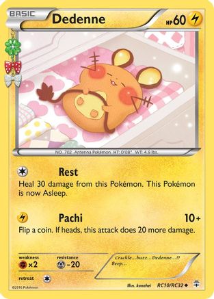 Dedenne RC10 - Holofoil Generations Radiant Collection - Uncommon