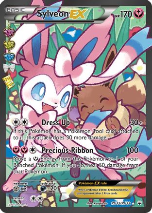 Sylveon EX (Full Art) RC32 - Holofoil Generations Radiant Collection - Ultra Rare