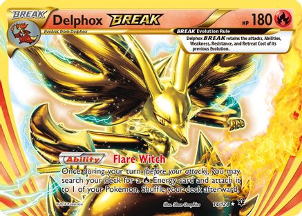 Delphox BREAK 014 - Holofoil XY Fates Collide - Rare BREAK
