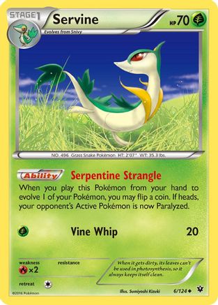Servine 006 - Reverse Holofoil XY Fates Collide - Uncommon