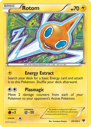 Rotom 024 - Reverse Holofoil XY Fates Collide - Rare