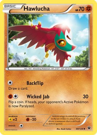 Hawlucha - Reverse Holofoil XY Fates Collide - Uncommon