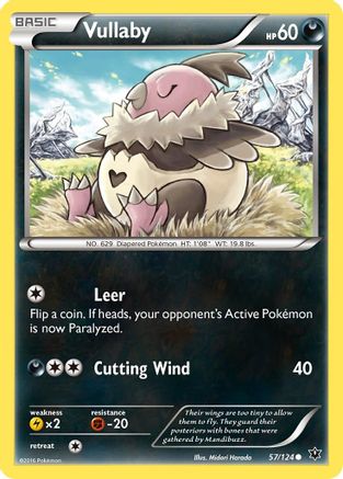 Vullaby 057 - Reverse Holofoil XY Fates Collide - Common