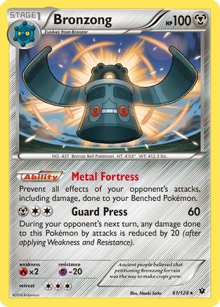 Bronzong XY Fates Collide - Rare