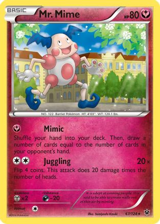 Mr. Mime 067 - Reverse Holofoil XY Fates Collide - Rare