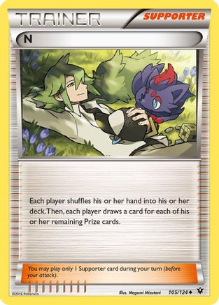 N (Supporter) 105 XY Fates Collide - Uncommon