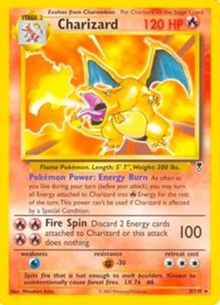 Charizard - 3/110 (WotC Legendary Collection)/110 Deck Exclusives - Rare