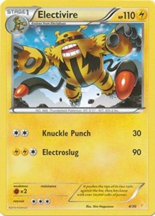 Electivire (25) XY Trainer Kit Pikachu Libre & Suicune - Common