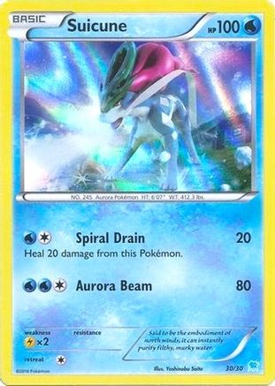 Suicune (30 (30 - Holo) 030 - Holofoil XY Trainer Kit Pikachu Libre & Suicune - Common
