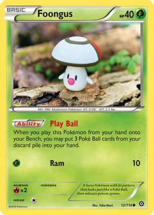 Foongus 012 - Reverse Holofoil XY Steam Siege - Common