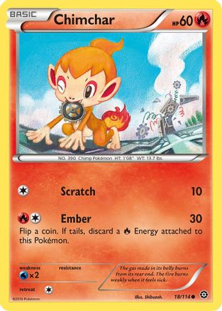 Chimchar 018 XY Steam Siege - Common