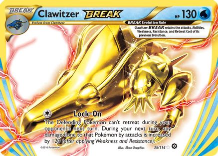 Clawitzer BREAK 035 - Holofoil XY Steam Siege - Rare BREAK