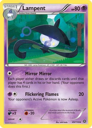 Lampent 049 XY Steam Siege - Uncommon