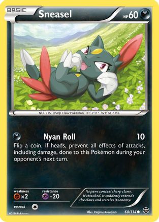 Sneasel 060 - Reverse Holofoil XY Steam Siege - Common