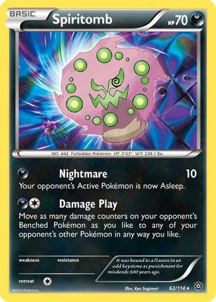 Spiritomb 062 XY Steam Siege - Rare