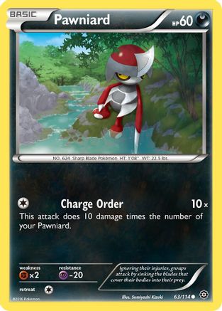 Pawniard 063 - Reverse Holofoil XY Steam Siege - Common