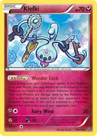 Klefki 080 - Reverse Holofoil XY Steam Siege - Uncommon