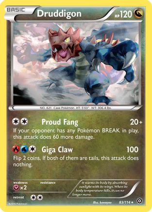 Druddigon 083 XY Steam Siege - Rare