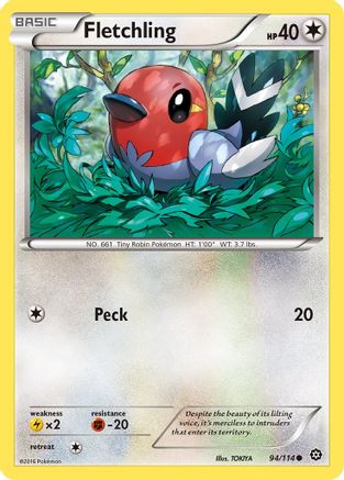Fletchling 094 XY Steam Siege - Common