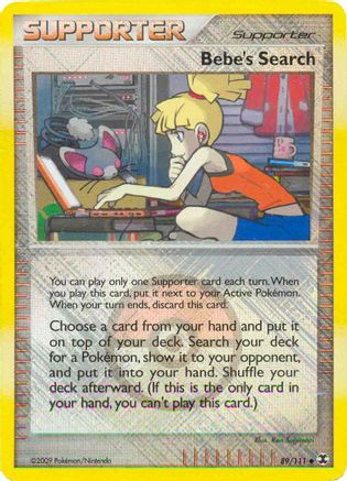 Bebe's Search (League Promo) 089/111 - Reverse Holofoil League & Championship Cards - Promo