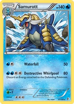 Samurott - 41/149 (BW Boundaries Crossed)/149 Deck Exclusives - Rare