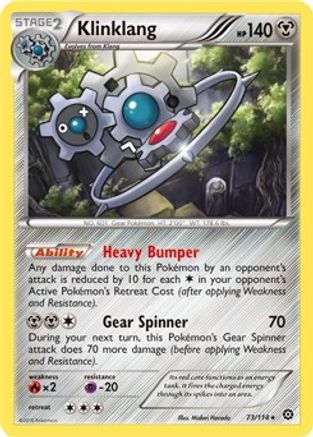 Klinklang - 73/114 (XY Steam Siege)/114 Deck Exclusives - Rare