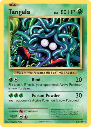 Tangela 008 XY Evolutions - Common