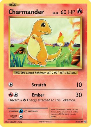 Charmander 009 XY Evolutions - Common