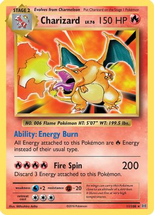 Charizard 011 - Holofoil XY Evolutions - Holo Rare