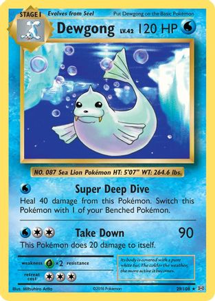 Dewgong 029 XY Evolutions - Rare