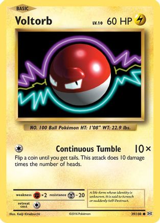 Voltorb 039 - Reverse Holofoil XY Evolutions - Common