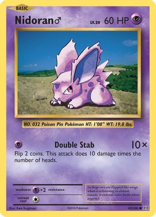 Nidoran M 043 XY Evolutions - Common